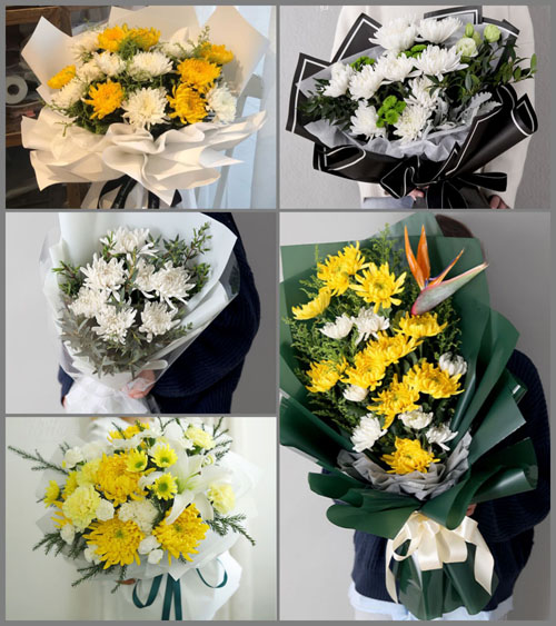 湖北孝感市安陆市开发区新河社区白事花束代送